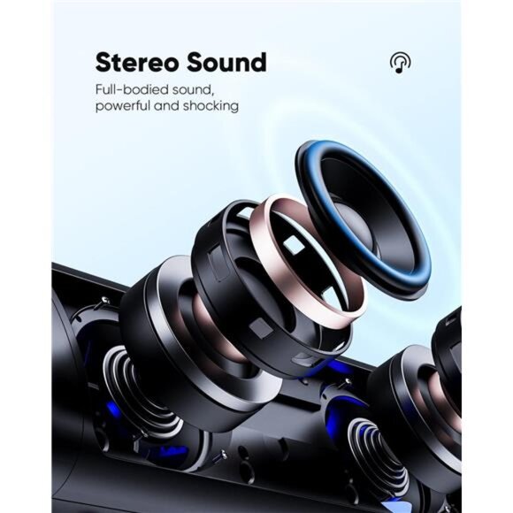 Bluetooth Speaker with HD Sound, Portable Wireless, IPX5 Waterproof, Up to 20H - Picture 2 of 6